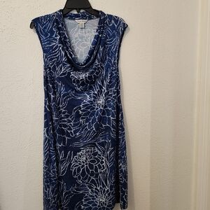 Tommy Bahama Navy and White Patterned Garment